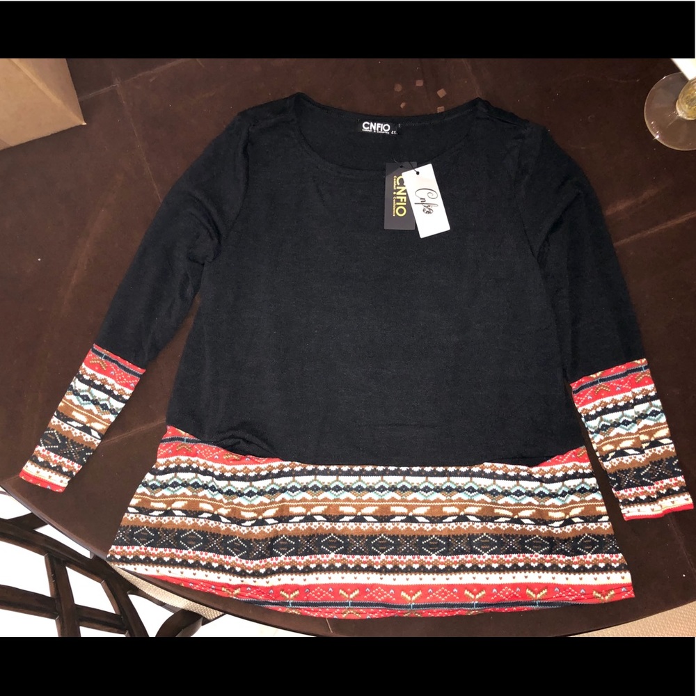 Cnfio NWT 4XL Tunic Sweater Mini Dress A-line
